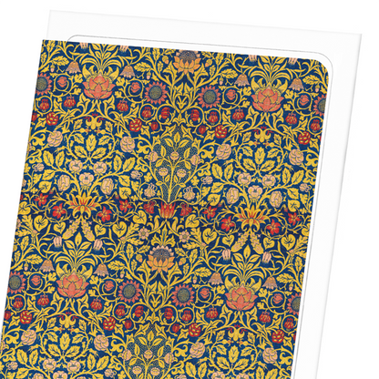 VIOLET AND COLUMBINE (1883): Pattern Greeting Card