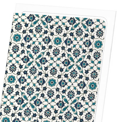 PERSIAN FLORAL DESIGN (C.1890): Pattern Greeting Card