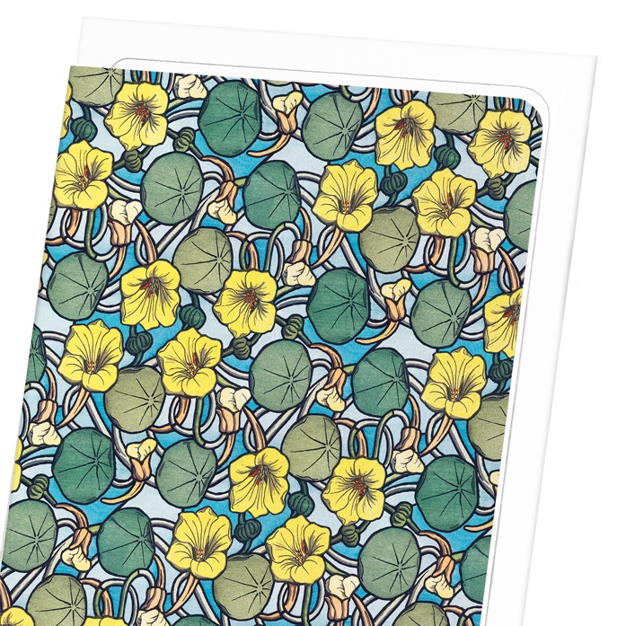 YELLOW MORNING FLOWER (1897) : Pattern Greeting Card