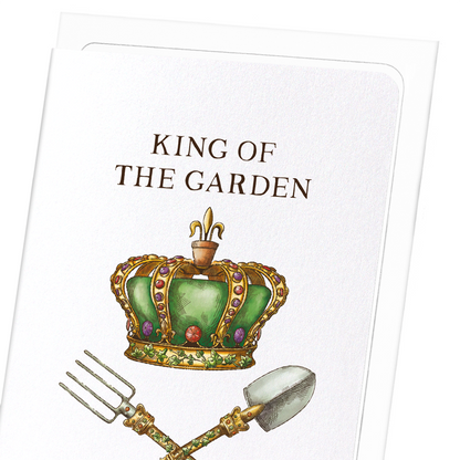 KING OF THE GARDEN: Victorian Greeting Card