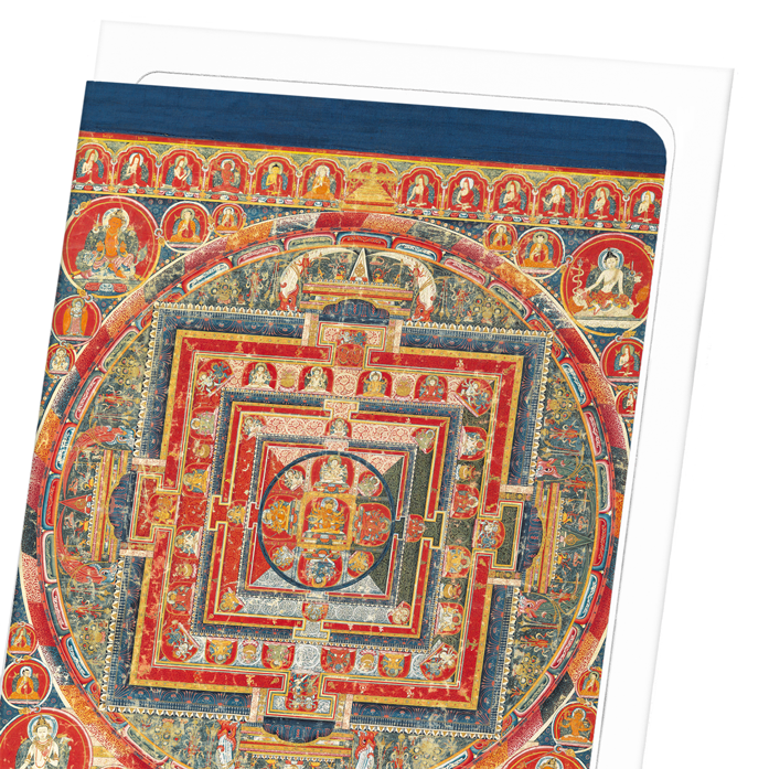 MANDALA OF MANJUVAJRA (LATE 14TH C.): Painting Greeting Card