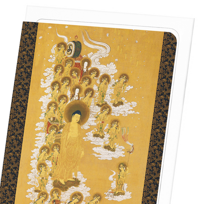 DESCENT OF AMIDA BUDDHA (1668): Painting Greeting Card