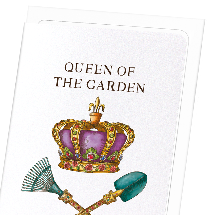 QUEEN OF THE GARDEN: Victorian Greeting Card
