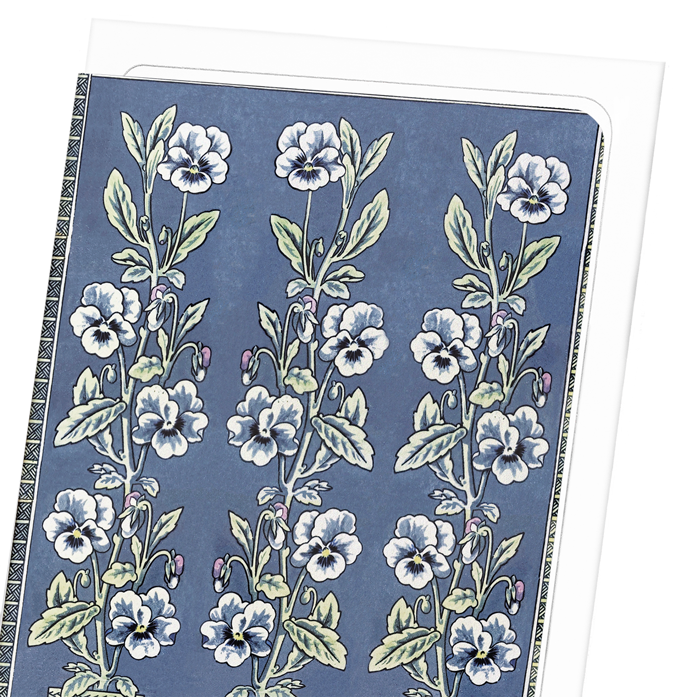 MINTON HOLLINS FLOWERS IN POTS (LATE 19TH C.): Painting Greeting Card