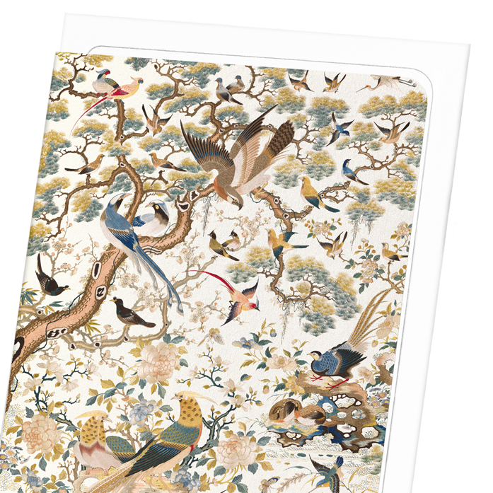 EMBROIDERED PANEL (18TH C): Pattern Greeting Card