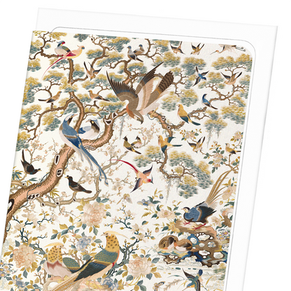 EMBROIDERED PANEL (18TH C): Pattern Greeting Card