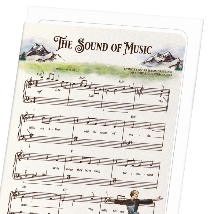 SOUND OF MUSIC: Victorian Greeting Card