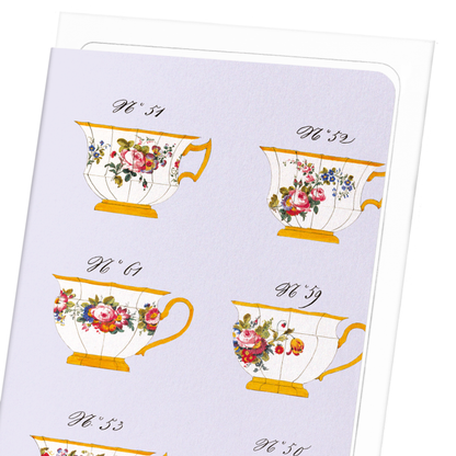 FRENCH TEA CUP SET C (C. 1825-1850): Painting Greeting Card