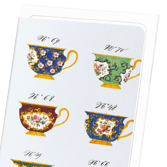 FRENCH TEA CUP SET D (C. 1825-1850): Painting Greeting Card