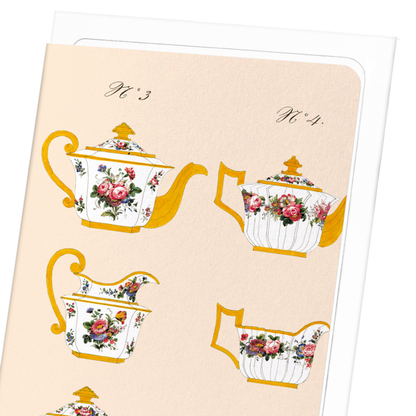 FRENCH TEA SET A (C. 1825-1850): Painting Greeting Card