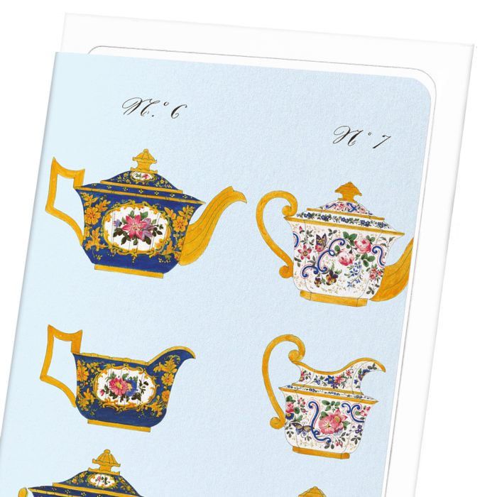 FRENCH TEA SET D (C. 1825-1850): Painting Greeting Card