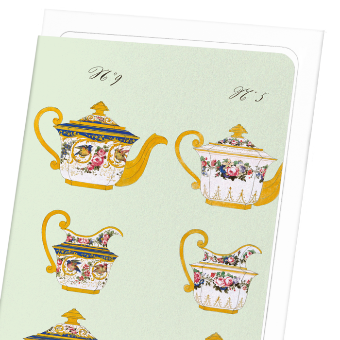 FRENCH TEA SET E (C. 1825-1850): Painting Greeting Card