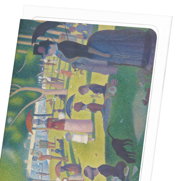 A SUNDAY ON LA GRANDE JATTE (1884): Painting Greeting Card