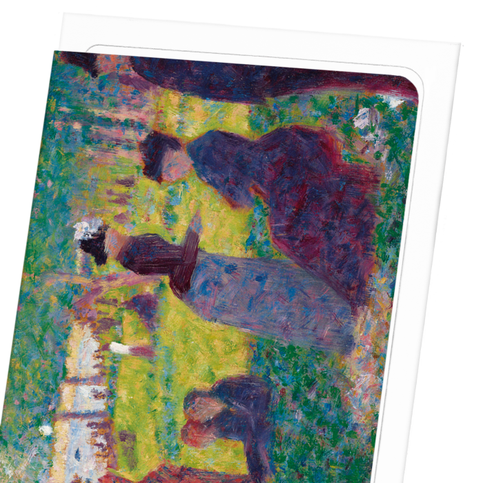 A SUNDAY ON LA GRANDE JATTE (1884): Painting Greeting Card