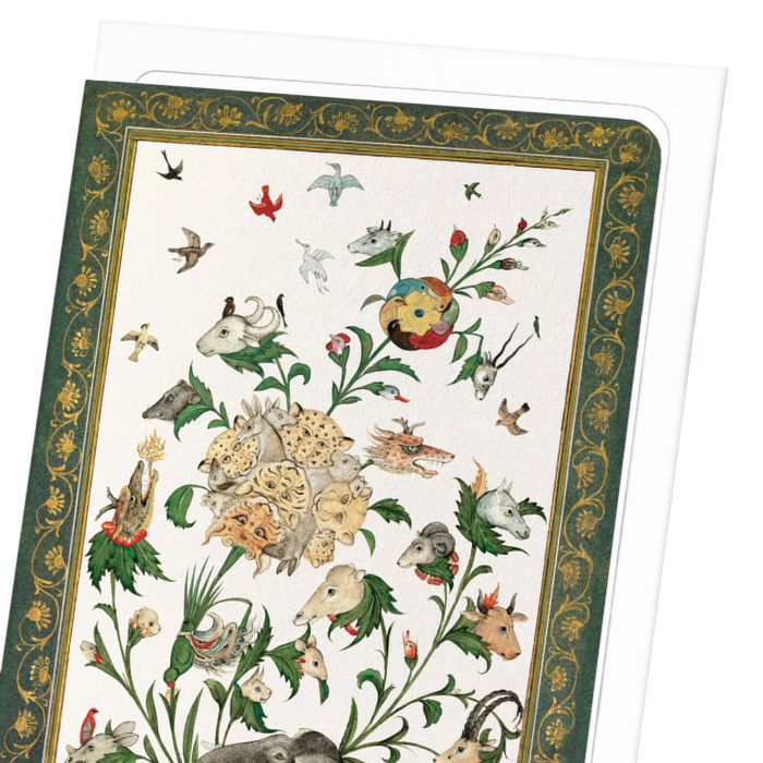 FLORAL FANTASY: ANIMALS & BIRDS (EARLY 17TH C.): Painting Greeting Card