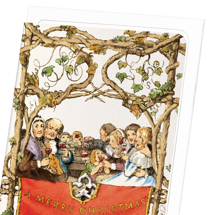 FIRST CHRISTMAS CARD (1843): Victorian Greeting Card