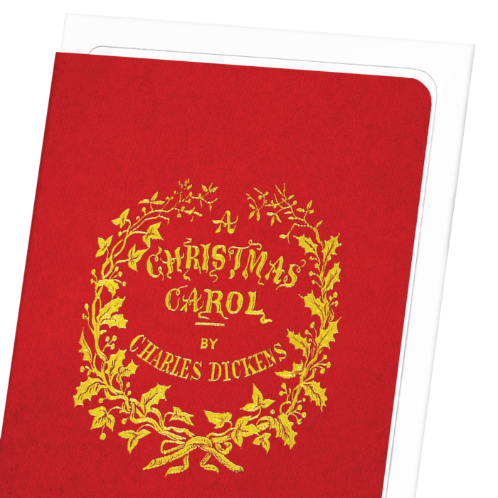 CHRISTMAS CAROL FRONT COVER (1843): Victorian Greeting Card