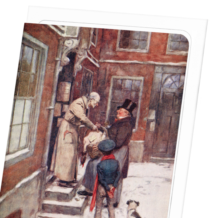 A CHRISTMAS CAROL (C.1910): Painting Greeting Card