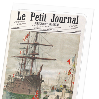 COVER OF LE PETIT JOURNAL (1891): Painting Greeting Card