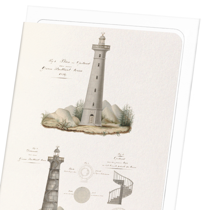 DESIGN FOR A LIGHTHOUSE (1849): Painting Greeting Card