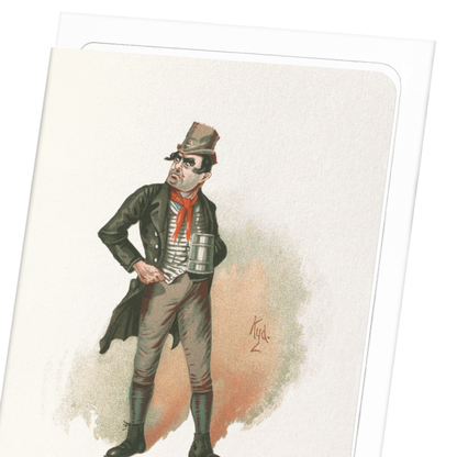 BILL SIKES (1889): Painting Greeting Card