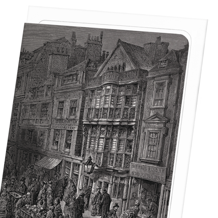 BISHOPSGATE STREET (1873): Painting Greeting Card