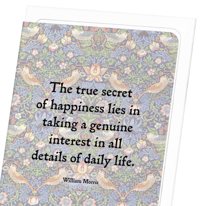 DAILY LIFE BY WILLIAM MORRIS: Pattern Greeting Card
