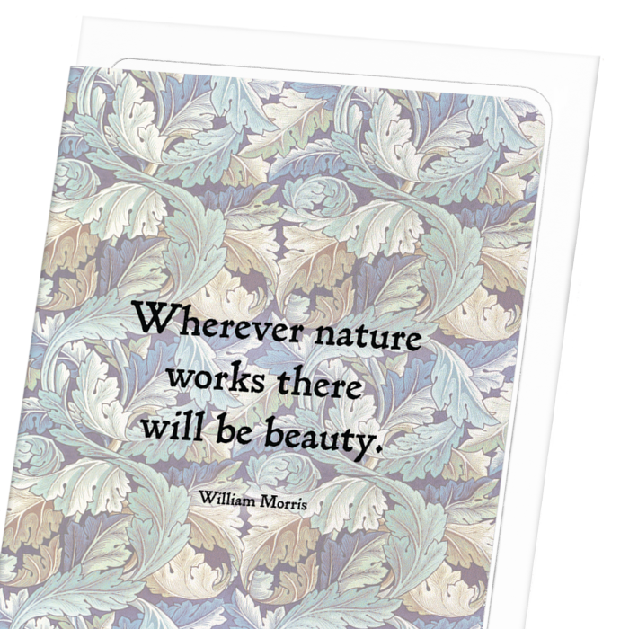 BEAUTY AND NATURE BY WILLIAM MORRIS: Pattern Greeting Card