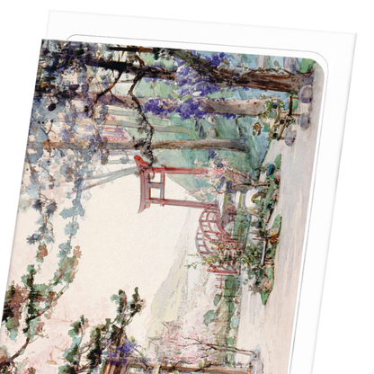 SET DESIGN FOR MADAMA BUTTERFLY (1906): Painting Greeting Card