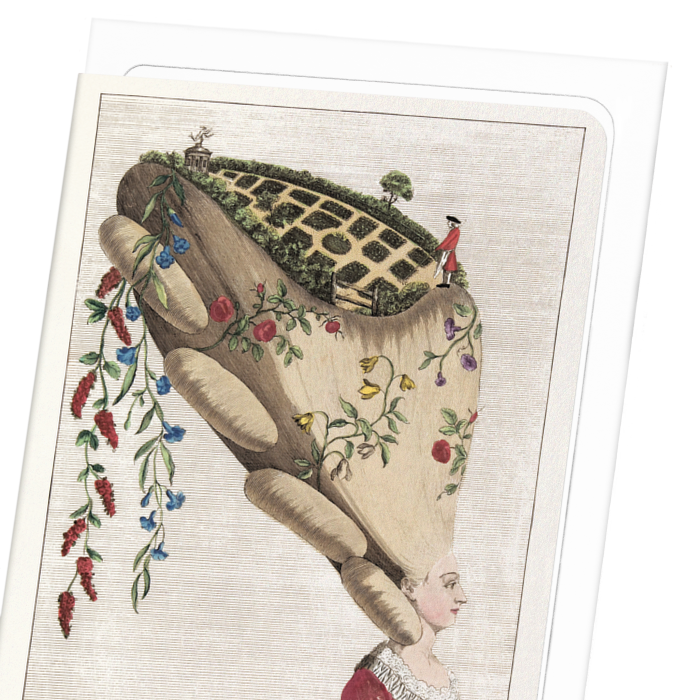 FLOWER GARDEN (1777): Painting Greeting Card