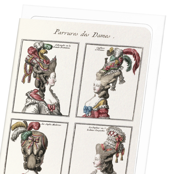 LA PARURE DES DAMES (1776): Painting Greeting Card