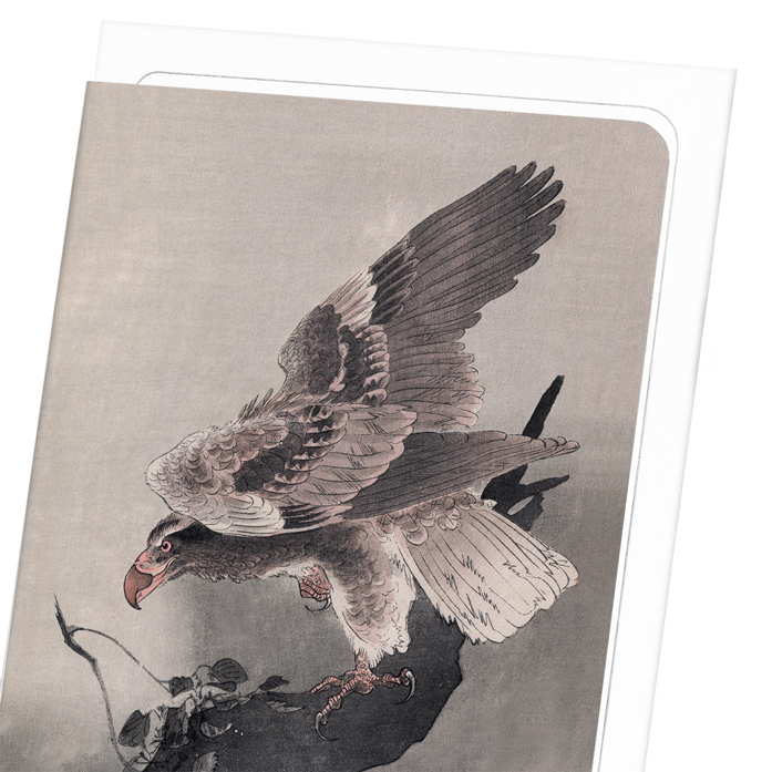EAGLE AND TREE: Japanese Greeting Card