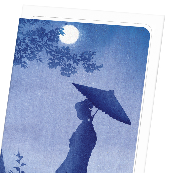 BEAUTY IN SPRING MOONLIGHT: Japanese Greeting Card