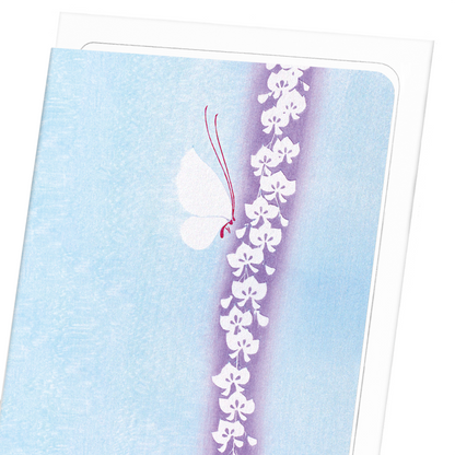 WHITE BUTTERFLY: Japanese Greeting Card