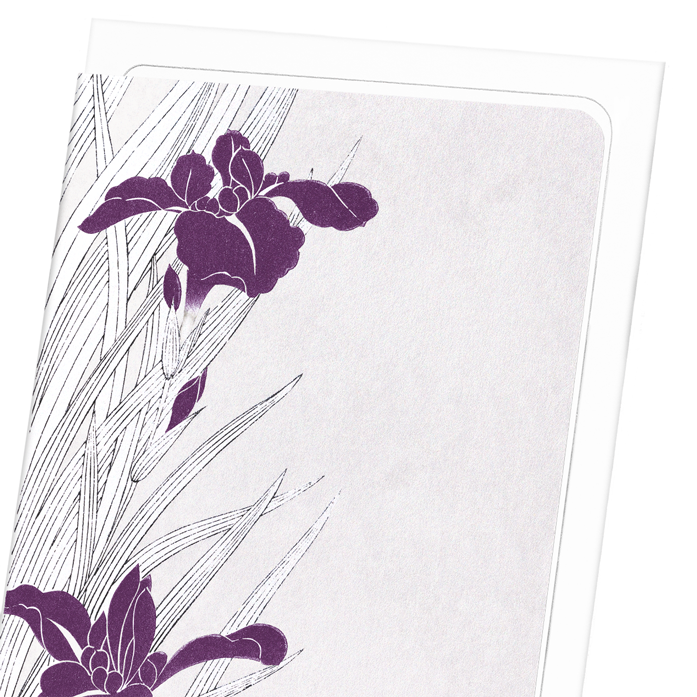 PURPLE IRIS DESIGN: Japanese Greeting Card