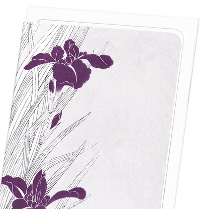 PURPLE IRIS DESIGN: Japanese Greeting Card