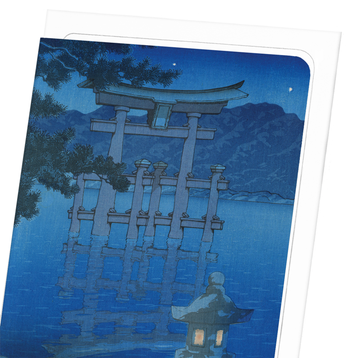 STARRY NIGHT OF MIYAJIMA: Japanese Greeting Card