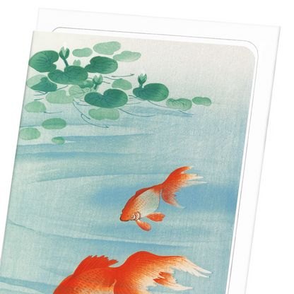 GOLDFISH (C.1910): Japanese Greeting Card
