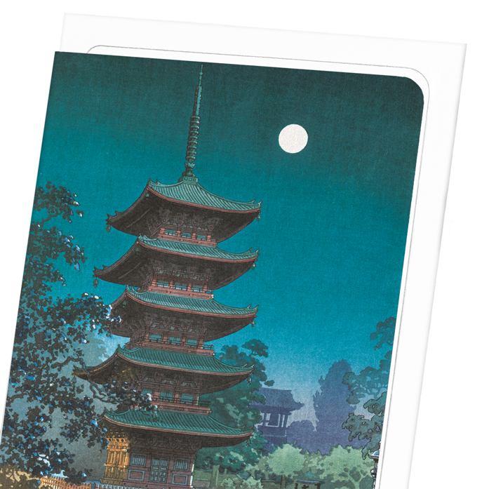 ASAKUSA KINRYUZAN TEMPLE (1938): Japanese Greeting Card