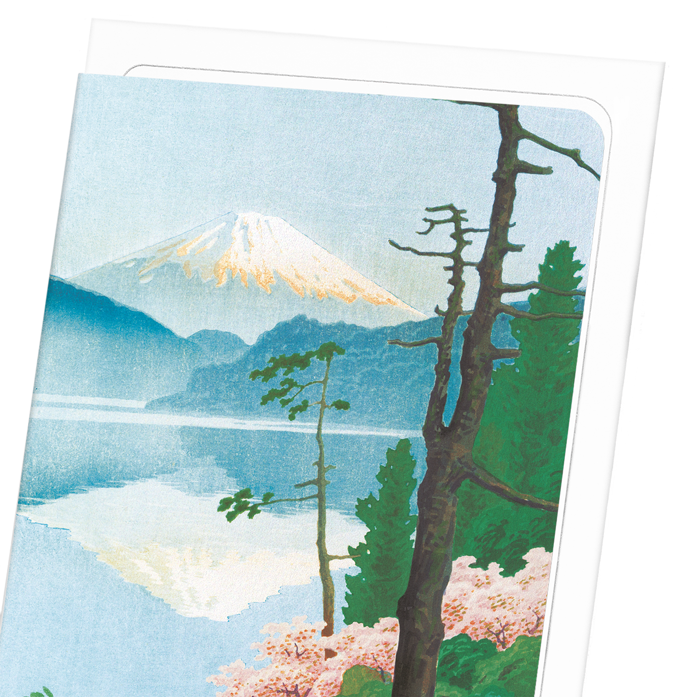 MOUNT FUJI FROM TAGANOURA (C. 1930): Japanese Greeting Card