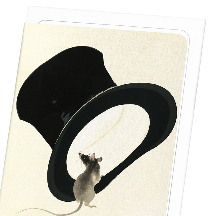 MOUSE AND TOP HAT (1912): Japanese Greeting Card
