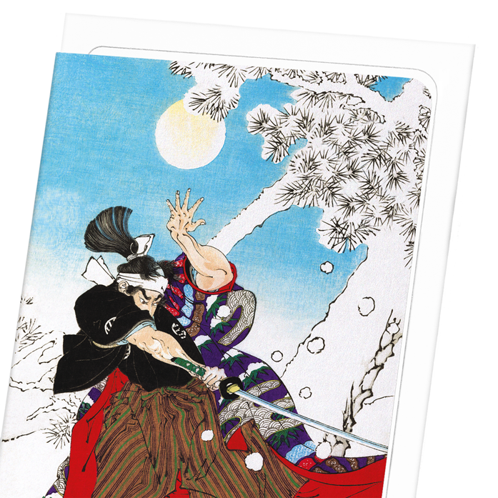 KOBAYASHI IN THE SNOW: Japanese Greeting Card