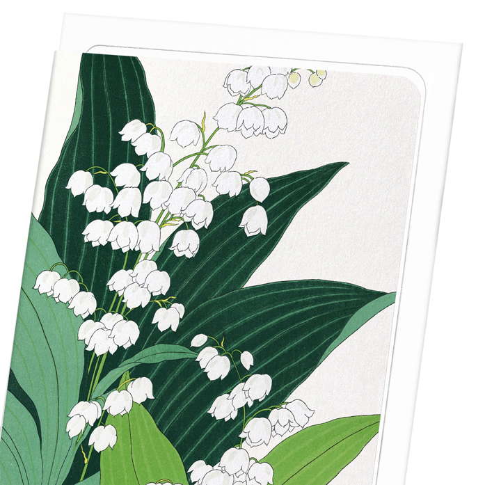 LILY OF THE VALLEY: Japanese Greeting Card