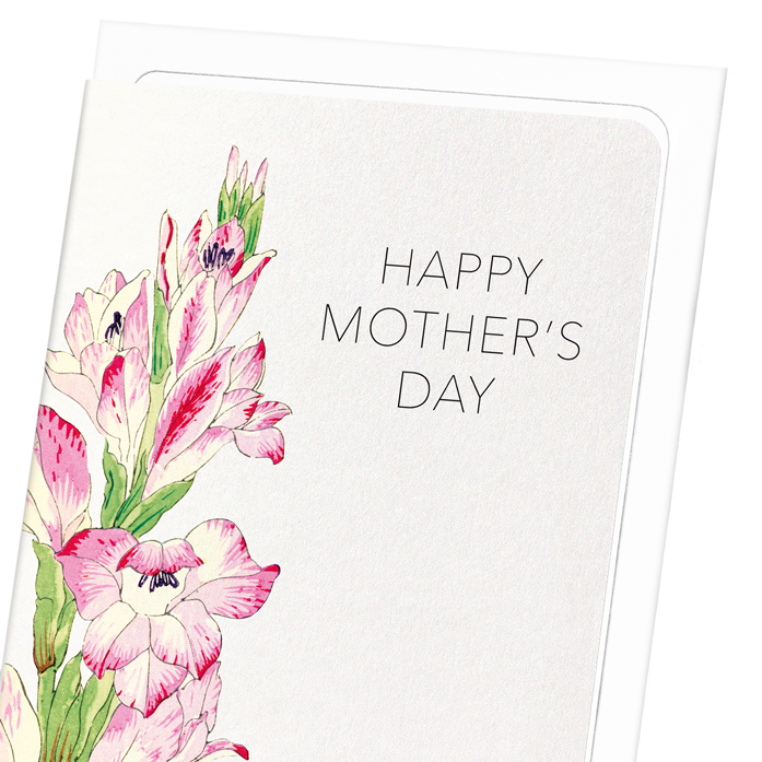 MOTHER’S DAY (GLADIOLUS FLOWER): Japanese Greeting Card