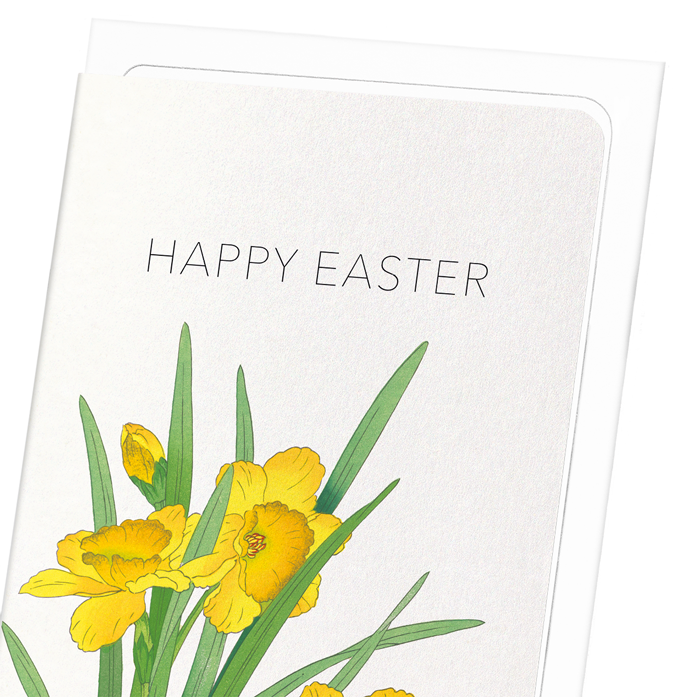 HAPPY EASTER (DAFFODIL): Japanese Greeting Card