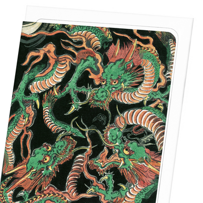THREE DRAGONS: Japanese Greeting Card