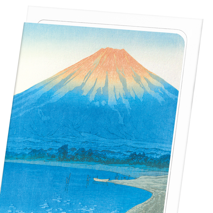 DAWN ON LAKE YAMANAKA: Japanese Greeting Card