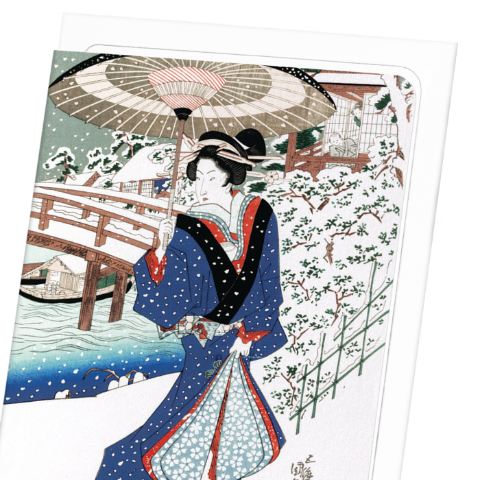 WINTER BEAUTY: Japanese Greeting Card