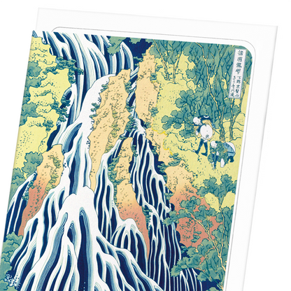 FALLING MIST WATERFALL: Japanese Greeting Card