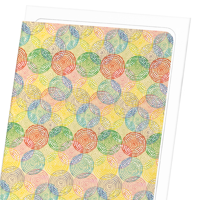 CIRCLES OF LIGHT COLOURS: Japanese Greeting Card